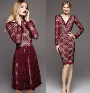 bordo abiye elbise modelleri