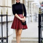 bordo pilelil etek modeli