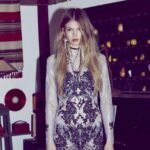 dantel süslemeli bohem elbise