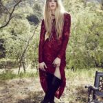 kırmızı uzun dantel elbise