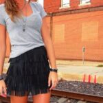 püsküllü kısa etek modelleri