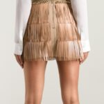 püsküllü klasik tarz etek modeli