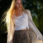 püsküllü mini etek modeli