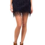 püsküllü pırıltılı etek modeli