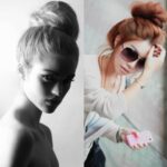 şık günlük topuz modeli