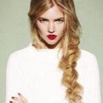 yandan Örgü saç modelleri