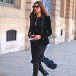 asimetrik kesim uzun etek modeli