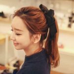 siyah kurdele saç aksesuarı