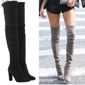 süet uzun çizme modeli