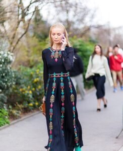 bohem tarzı elbise modeli