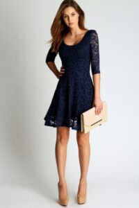 dantel elbise modeli