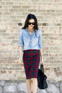 kalem etek gömlek kombini