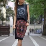 kalem etek tişört kombini