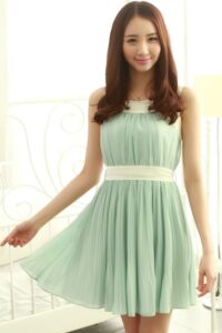 şifon elbise modeli