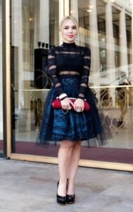 tül etek kombini - tül elbise modelleri