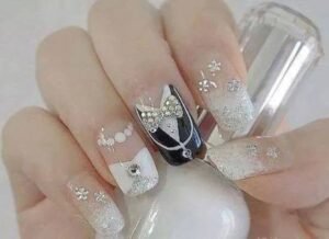 eğlenceli gelin tırnak süslemeleri