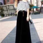 siyah uzun etek modeli