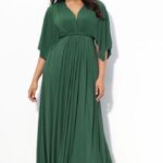 büyük beden uzun abiye elbise modeli