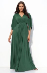 büyük beden uzun abiye elbise modeli