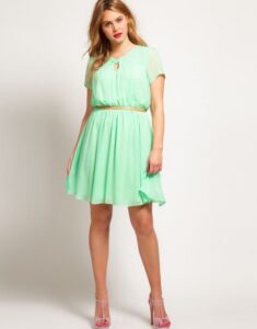 kısa büyük beden abiye elbise modeli