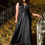 siyah büyük beden elbise modelleri