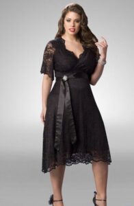 siyah kısa büyük beden abiye elbise modeli
