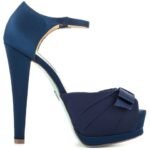 saks mavisi ayakkabı modeli