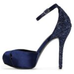 saks mavisi gece ayakkabısı modeli