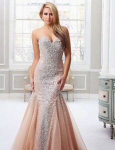 en güzel taşlı abiye elbise modeli