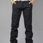 Siyah kot pantolon erkek