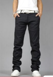 Siyah kot pantolon erkek