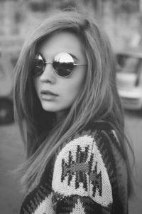 aynalı yuvarlak güneş gözlük modeli