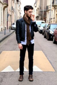 dar paça siyah erkek kot pantolon modeli