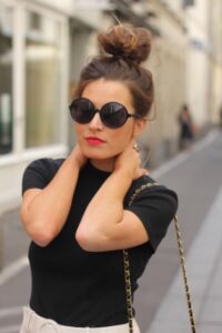 siyah yuvarlak güneş gözlük modelleri