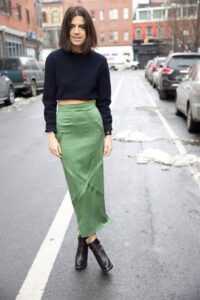 diz altı kalem etek modeli