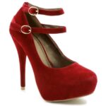 Topuklu kadife ayakkabı modelleri