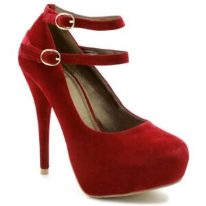 Topuklu kadife ayakkabı modelleri