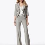 bol paça bayan takım elbise modeli