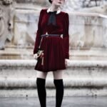 bordo-kadife-bot-modeli