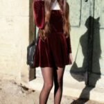 kadife elbise modelleri