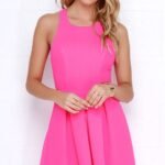 fuşya pembesi elbise modeli